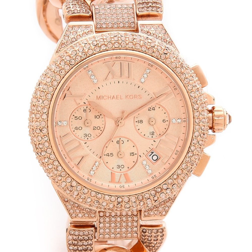 Michael Kors Rose glitz chain watch
